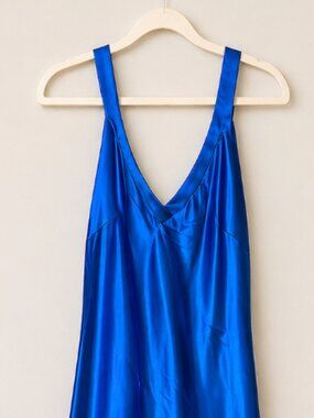Lulu's Satin Strappy Maxi Dress